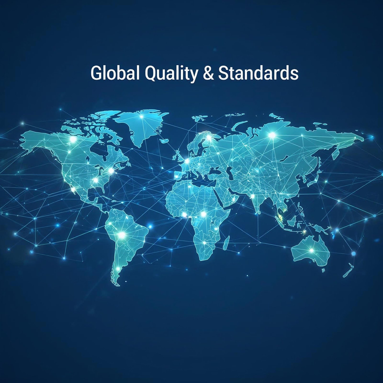 Quality inspection symbolizing adherence to global standards